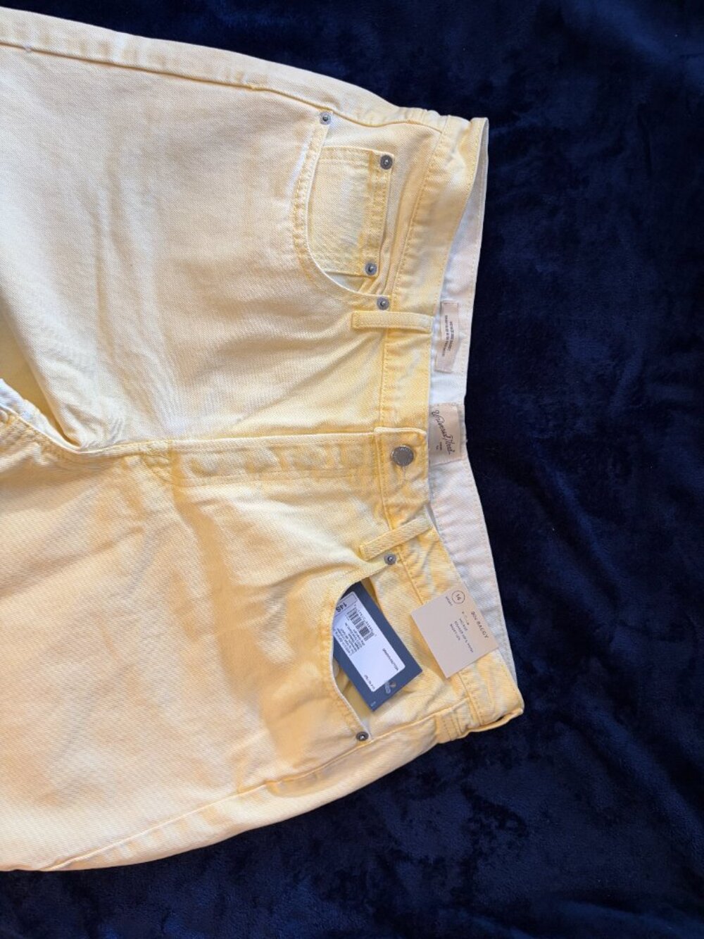 Universal Thread Mid-Rise Jeans, Size 14, Short, Color Yellow, 90s Baggy leg - Picture 5 of 9
